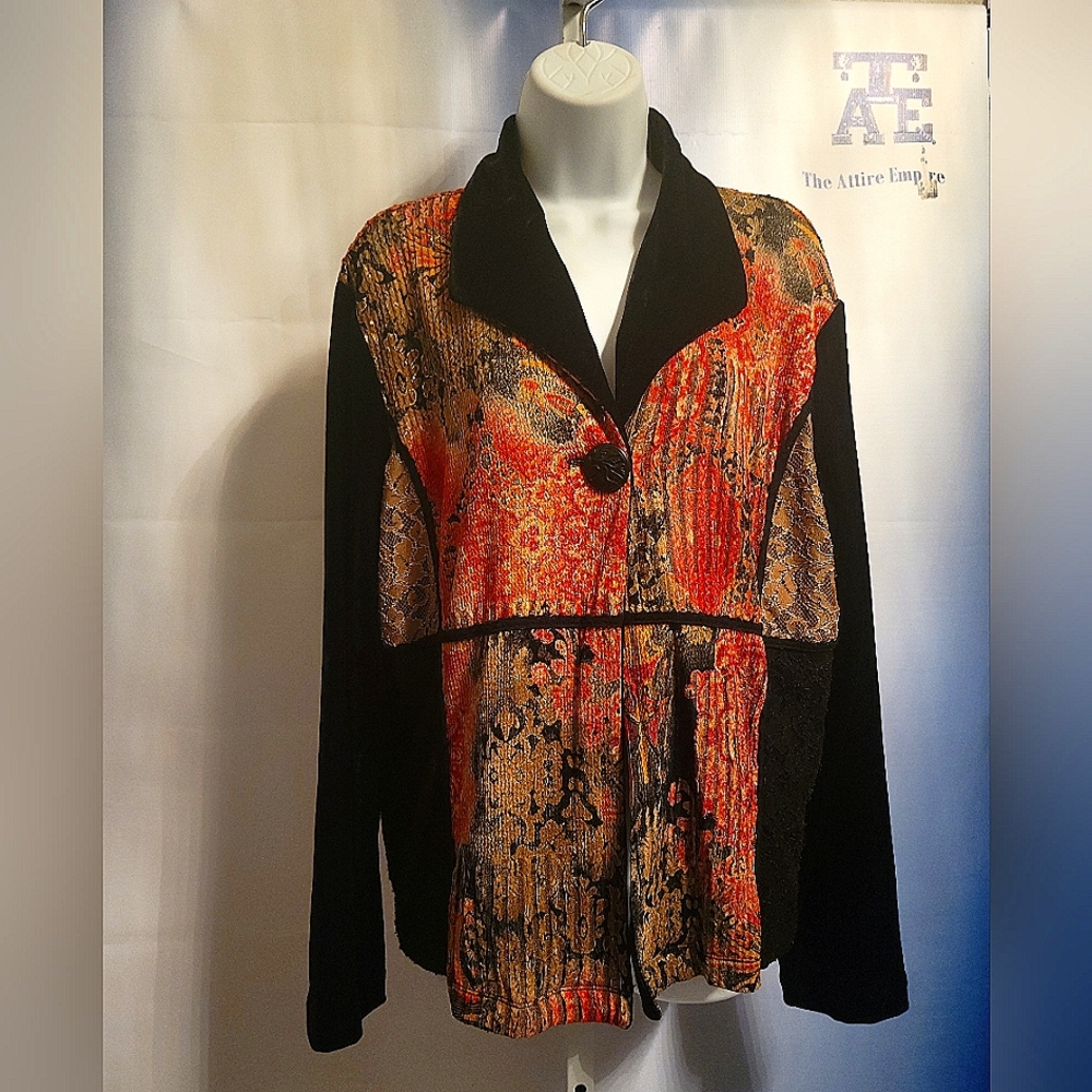 Vintage Inspired Tapestry Coldwater Creek Blazer